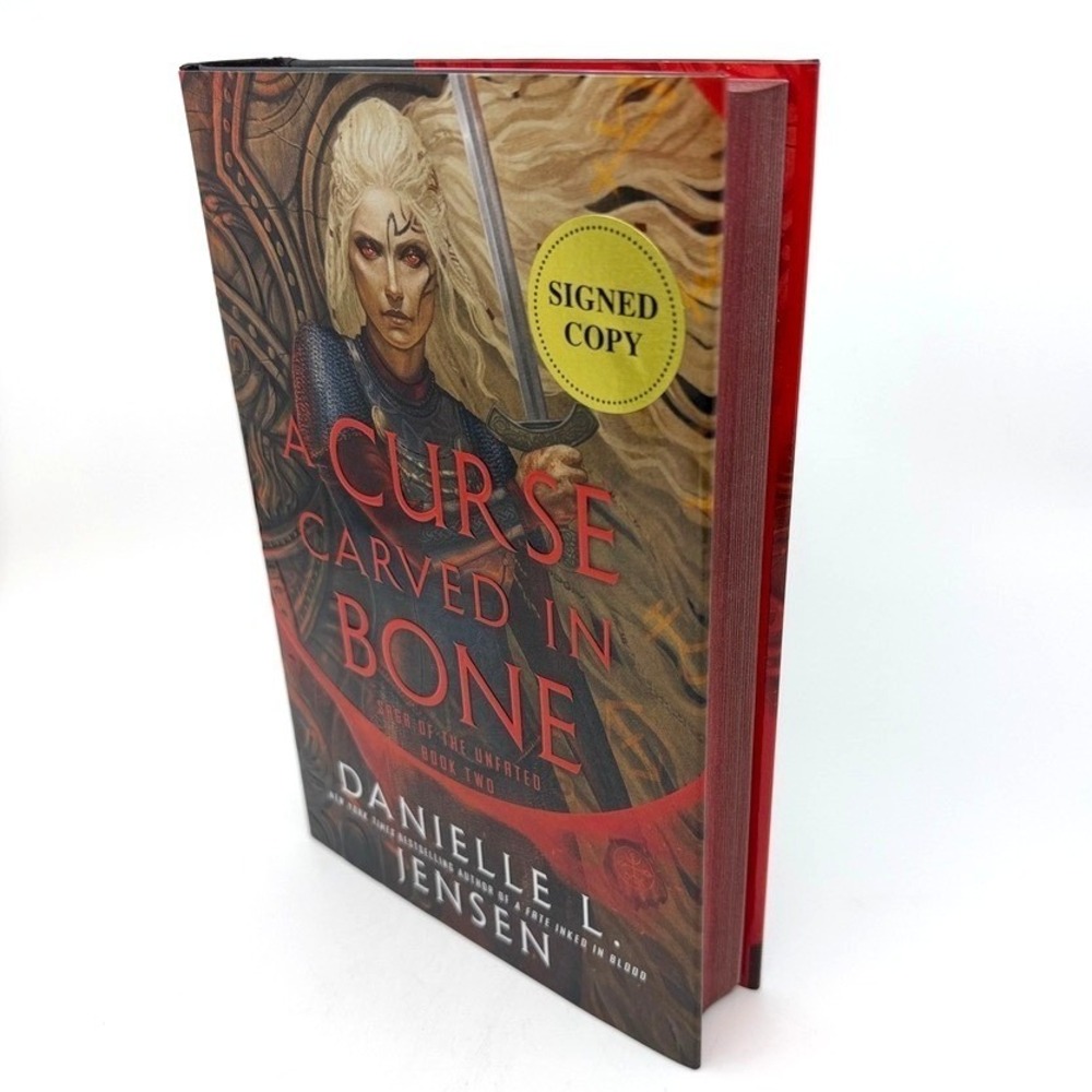 A Curse Carved in Bone Danielle L Jensen‎ Signed First Edition Hardcover NEW